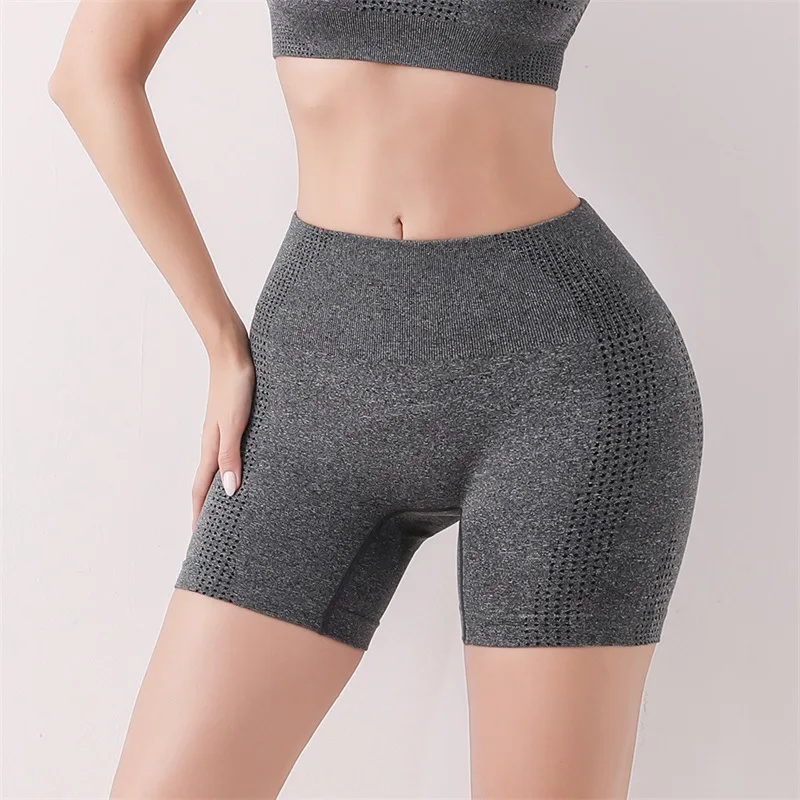 Lady Yoga Shorts High Waist Workout Shorts Fitness Yoga Lift Butt Fitness Women Gym Running Short Pants Sportswear
