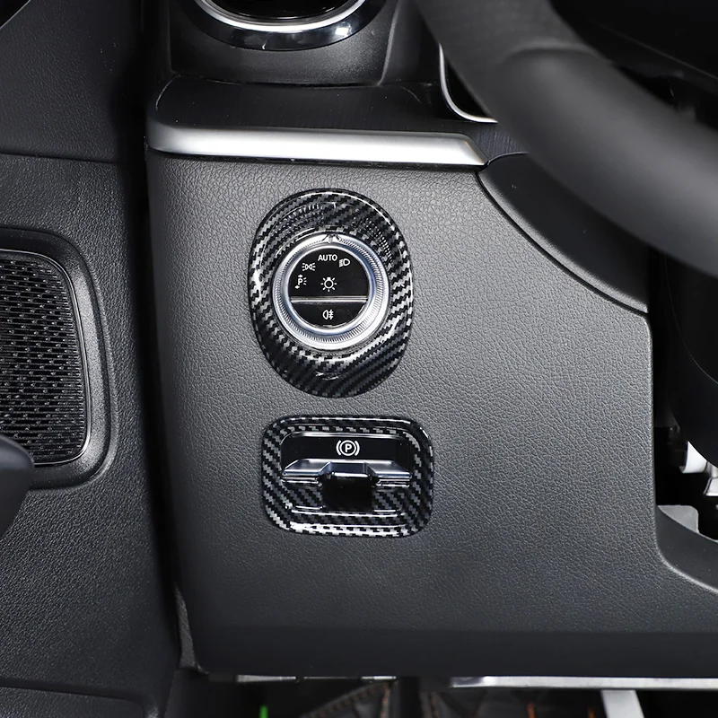 

For 22 Mercedes-Benz C-class electronic handbrake decorative frame interior decoration headlight switch frame decorative cover