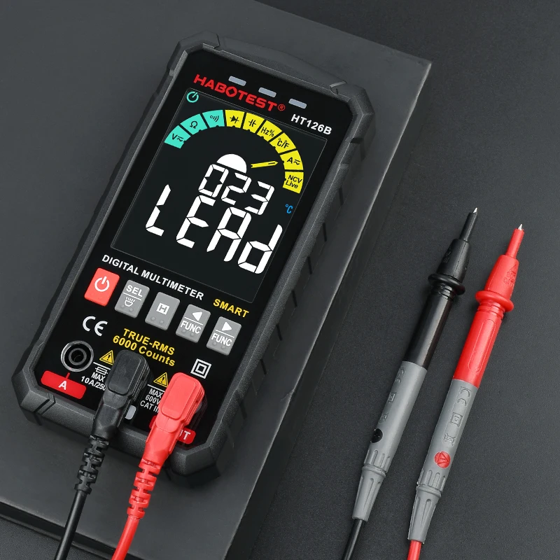 HABOTEST BSIDE Generation Multimeter Digital Professional AC DC TRMS Voltage Current Ohm 60mF Hz DIY Electrician Meter Tester