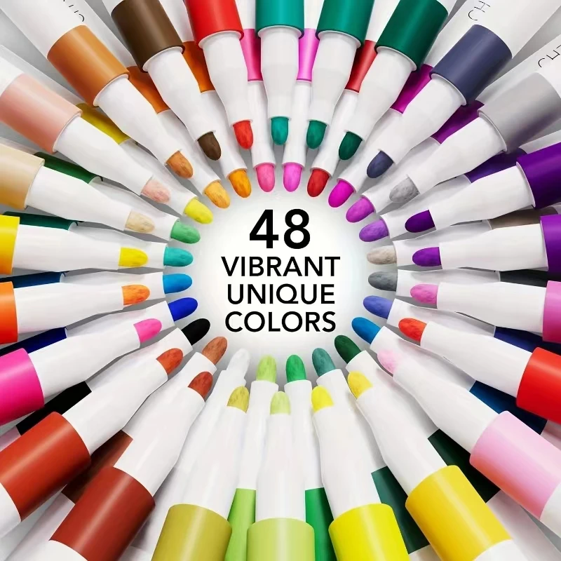 Marker Pens Paint Marker Pen Markers Pen Art Markers Paint Pen Art Marker Pen 36-80 Colors Acrylic Marker Rock Painting Set for Kids Stone Paint Pens Set Ceramic Glass Wood Manga DIY Art Supplies School