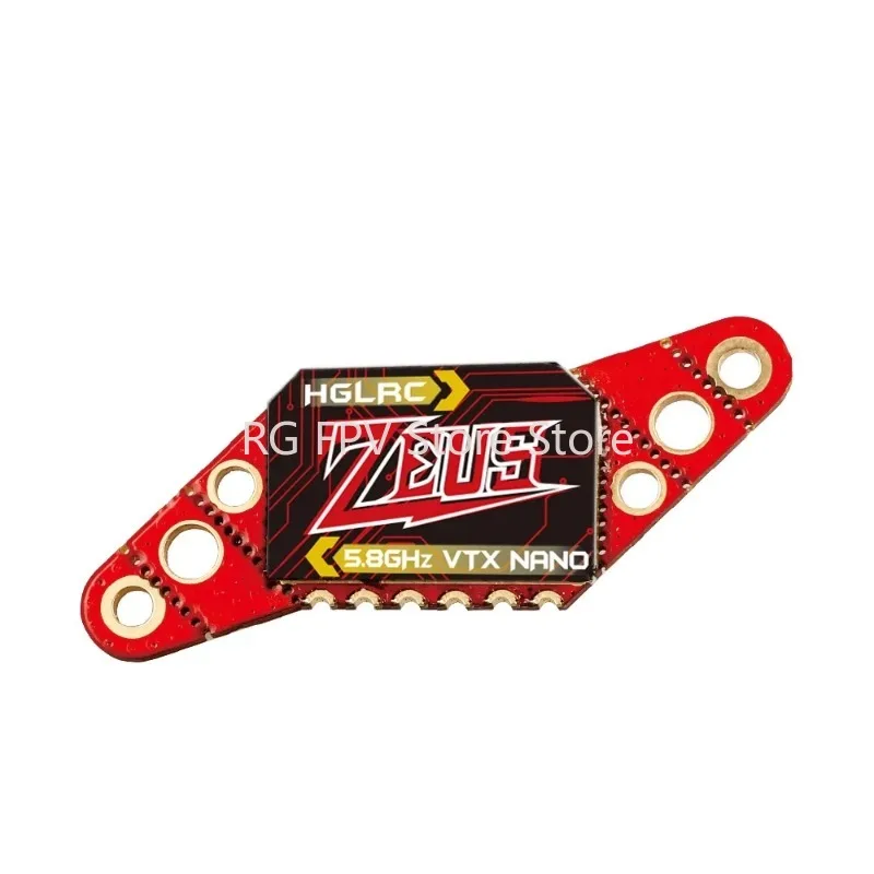 

HGLRC Zeus Nano VTX 350mW 5.8Ghz 40C Image Transmission Built-in Microphone 16/20/25.5mm Hole For RC FPV Racing Drone