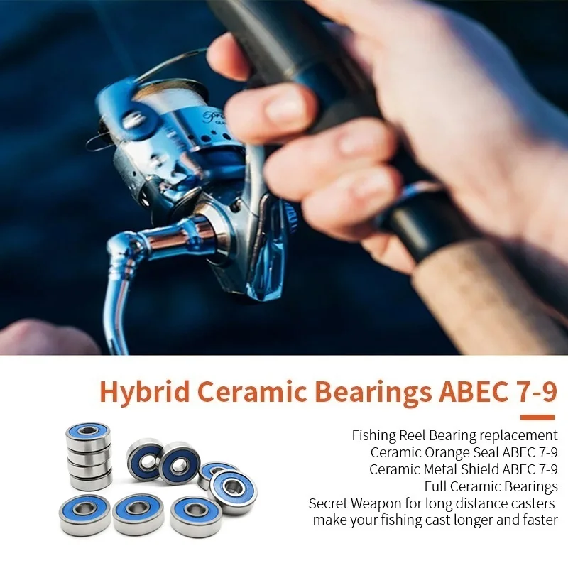 Stainless Steel Hybrid Ceramic Bearing Bearings 5*16*5 5x16x5 mm 10PC S625-2RS 