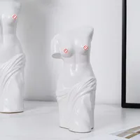 Ceramic Vase Venus Statue Abstract Art Body Flower Arrangement Goddess Sculpture Terrarium Pots Home Decoration Accessories 2