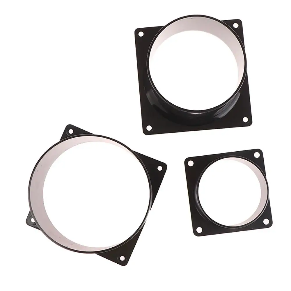 75/100/120/150mm Flange Connector ABS Square Bottom Straight Flange Air Inlet And Outlet Air Ducting Connection flange connector