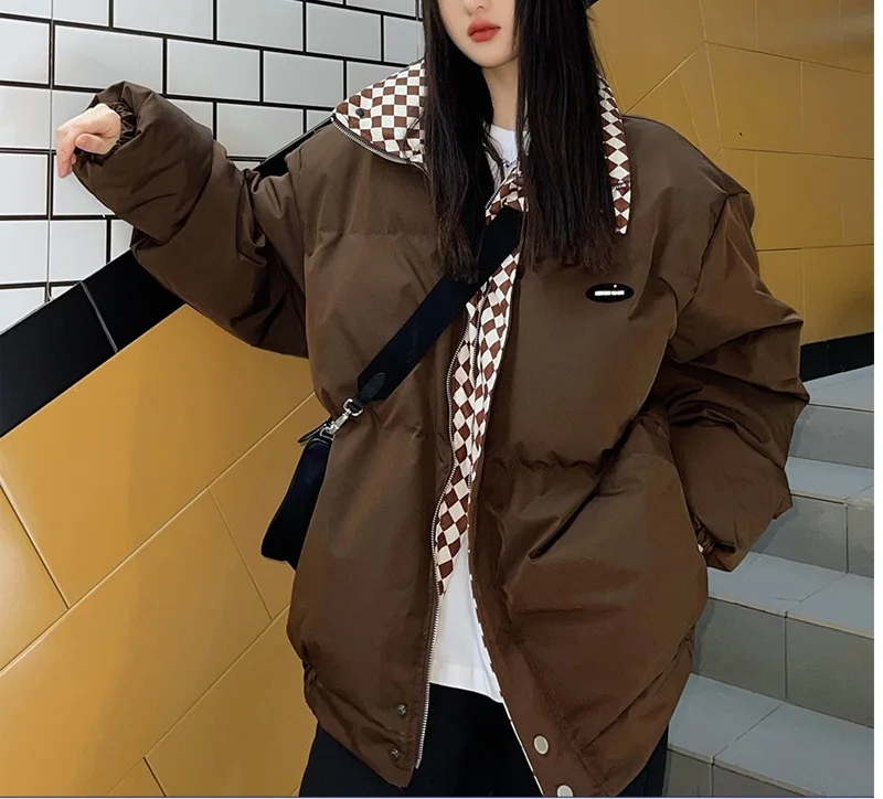 

Couple's New Loose and Lazy Style Design Feels Small and Small, Winter Thickened Cotton Coat, Cotton Coat, Female