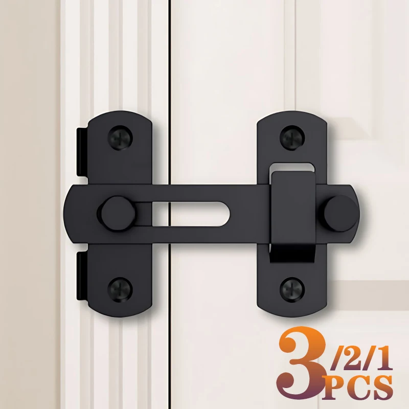 Door Latch Sliding Barn Door Latch Sliding Right Angle Door Latch Bolt Wine Cooler Closet Window Plug Baby Safety