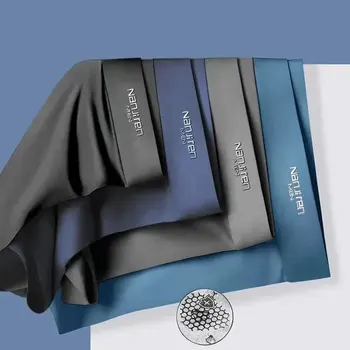 4 pezzi boxer uomo intimo boxer in seta di ghiaccio grafene uomo mutande mutandine da uomo traspiranti boxer maschili ultrasottili tronco 1
