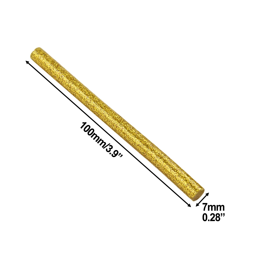 

Multipurpose Kit of Glitter Colored Hot Glue Sticks Fast Bonding and Good Thermal Stability 7x100mm Pack of 30