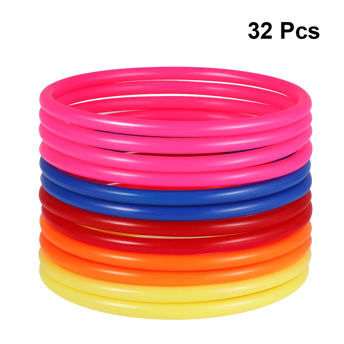 32pcs Multicolor Toss Circle Kids Ring Toss Game 10cm Educational Ring Tossing Set Educational Alternative to Throwing Safe