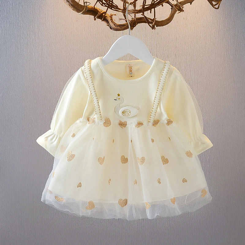 

Girl's Princess Dress Autumn 2023 New Embroidered Retro Girl's Princess Dresse Hot Fashion 0-2Year Kid's Dress