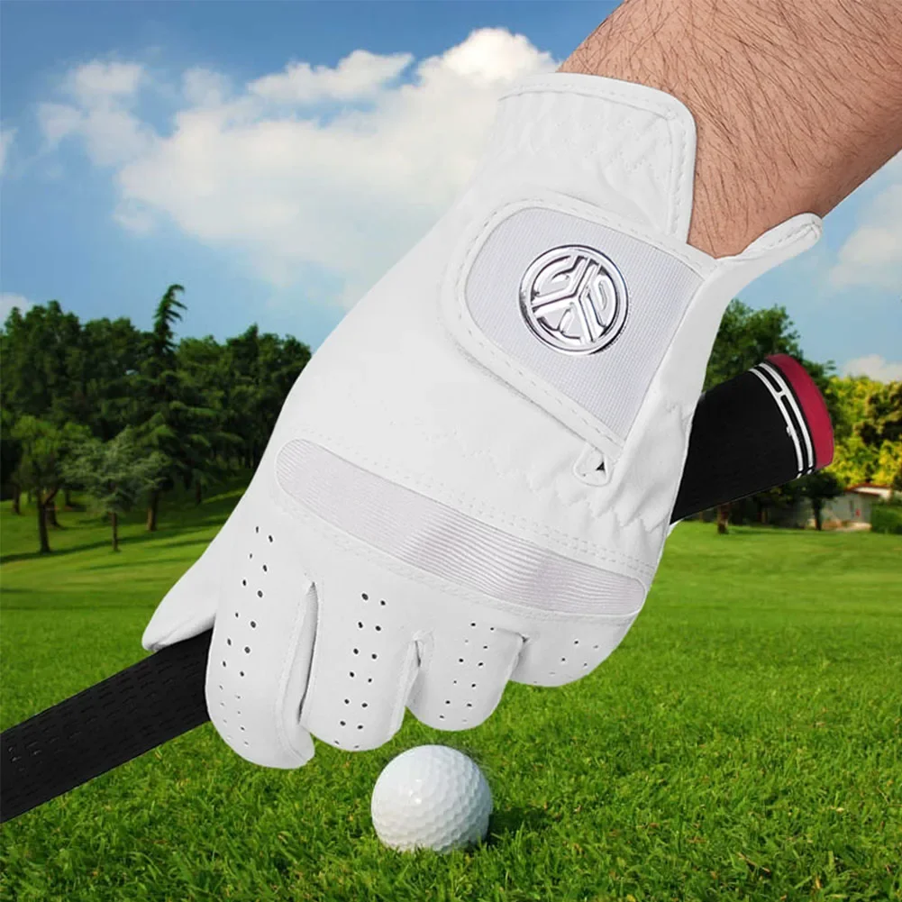 1Pc Left Right Hand Men’s Golf Glove Anti-Slip Nanoscale Cloth With Breathable Airhole,Fits For All Weather love golf 3