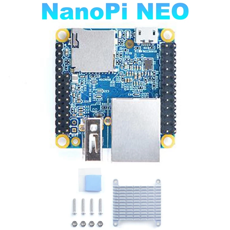 

Nanopi NEO Open Source H3 Development Board+Heat Sink DDR3 RAM 512MB Quad-Core Cortex-A7 Ubuntu Openwrt Armbian