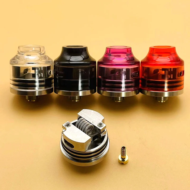 DSX WASP Nano RDA Mini Atomizer 22mm 316ss pojedyncza cewka odbudowywalny zbiornik do e-papierosa z BF Squonk pinem vs Haku Venna RDA