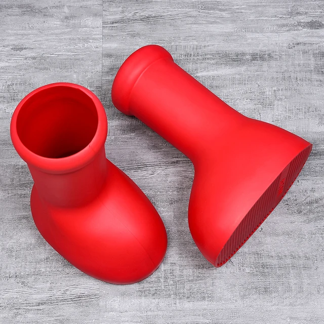 Fashion Men Boots 2023 Tavaszi Új Alkalmi Cipő Trend Nagy Piros Csizma Méretű Divat Tömör Hosszú Csizmák Kényelmes Sétáló - Image 6