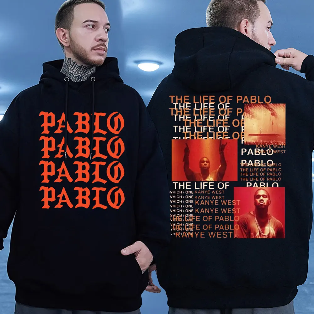 

Rapper Kanye West The Life of Pablo Graphic Print Hoodie Men Women Hip Hop Vintage Sweatshirts Fashion Casual Oversized Hoodies