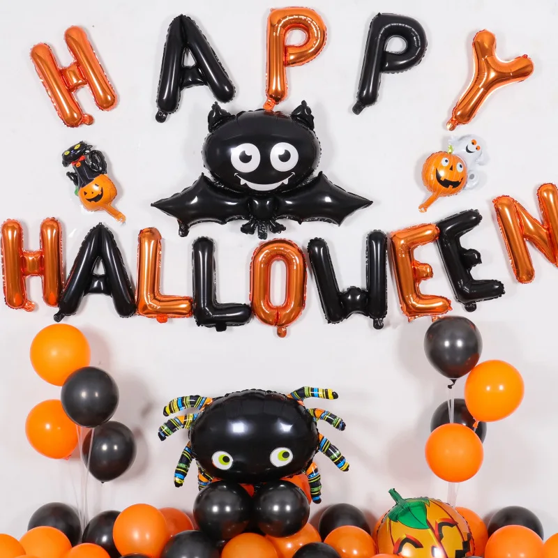 

Ballons New Halloween Carnival Party Balloon Cartoon Bat Halloween Balloon Set Balloons Halloween Party