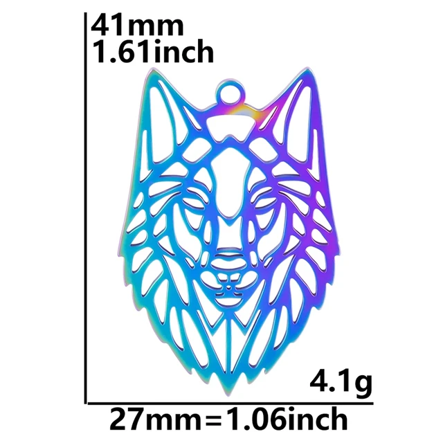 Stainless Steel Pendants Charm Unusual Set 5pcs 31