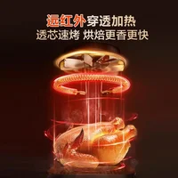 New air fryer household new visual multi-function intelligent 7L large-capacity electric fryer machine oven integrated 2