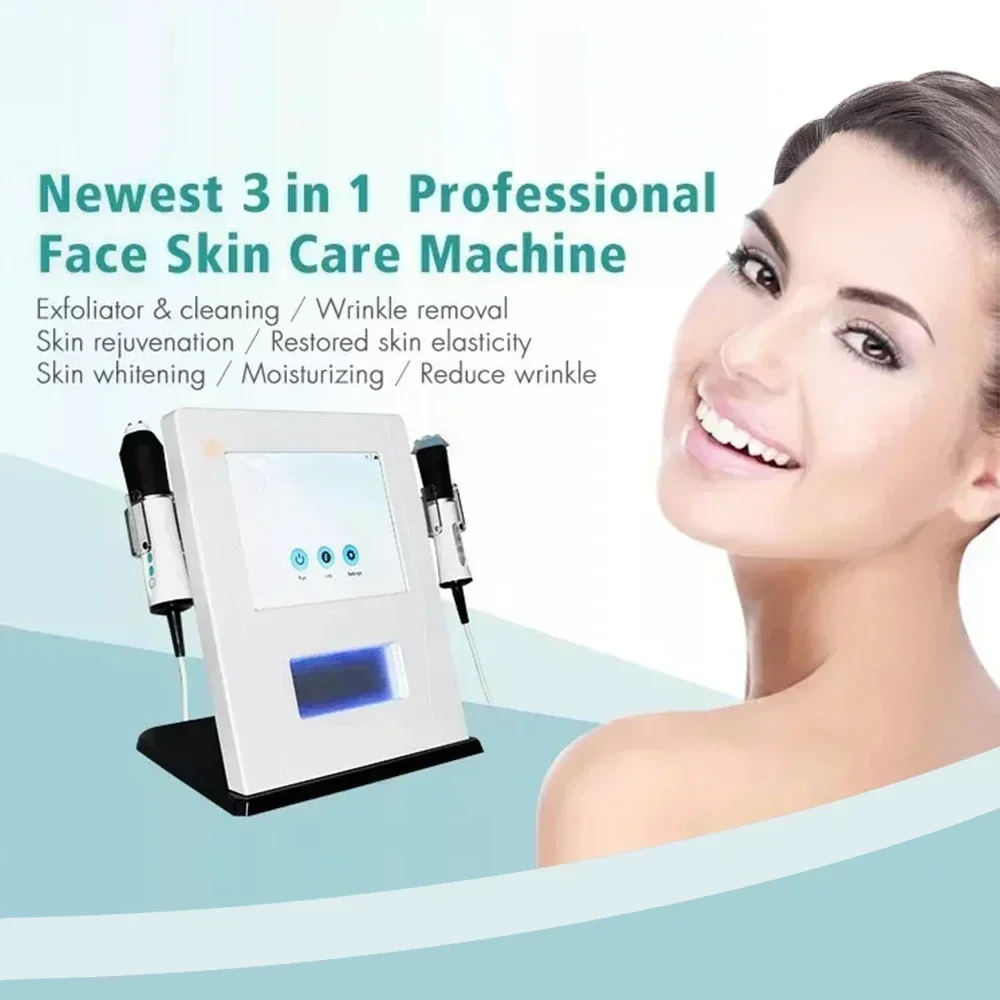 3 In 1 Newest Hydro facial Beauty Machine Oxygen Skin Rejuvenation Facial Tightening Machine for Skin Tightening Spa Salon Use