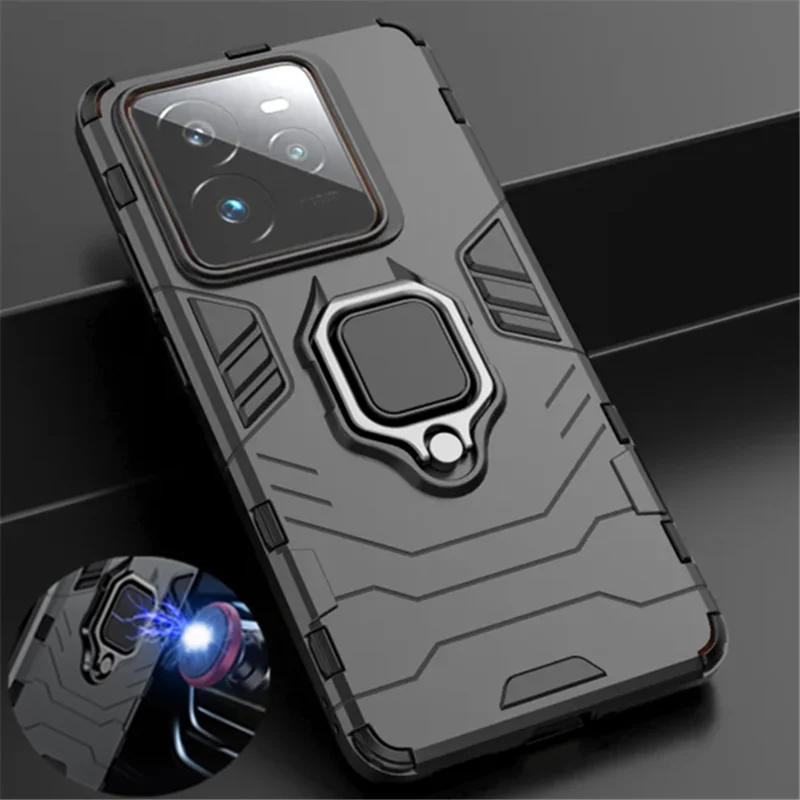 Shockproof Armor Protective Case with Magnetic Ring Stand