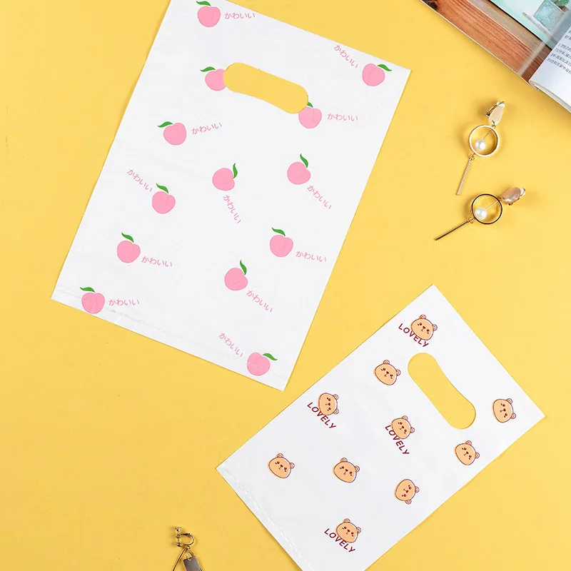 25pcs/lot Small Plastic Bag for Jewelry/Earrings/Scarf/Socks Little Daisy Wedding Gift Bags Mini Packaging Bags for Business