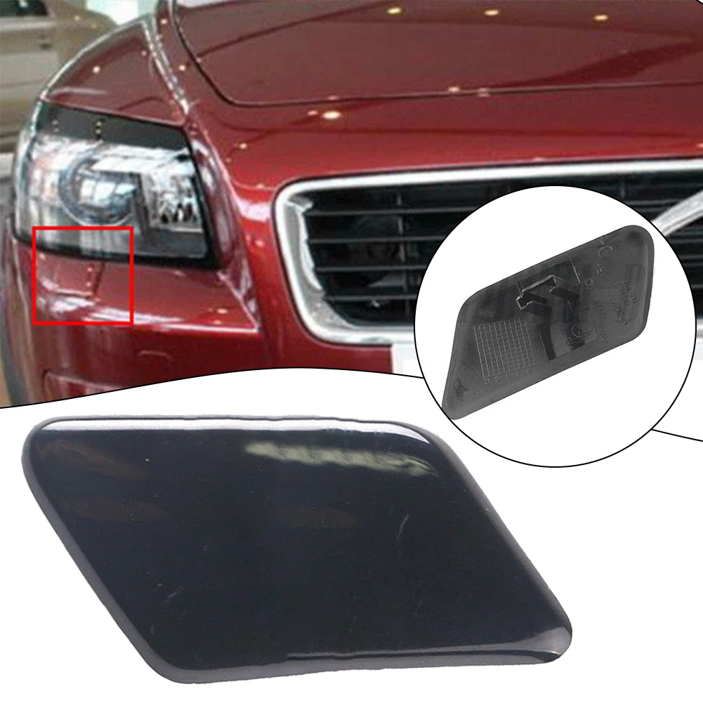 

1pc Primed Front Bumper Right Driver Headlight Washer Cover For VOLVO C30 2007-2008 Headlamp Washer Nozzle Cover Caps