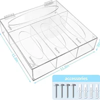 4 Layers Cleaning Storage Organizer Acrylic Food Storage Bag Organizer Storage Holder Zip Lock Bag Container Organizer Sand Bag 2