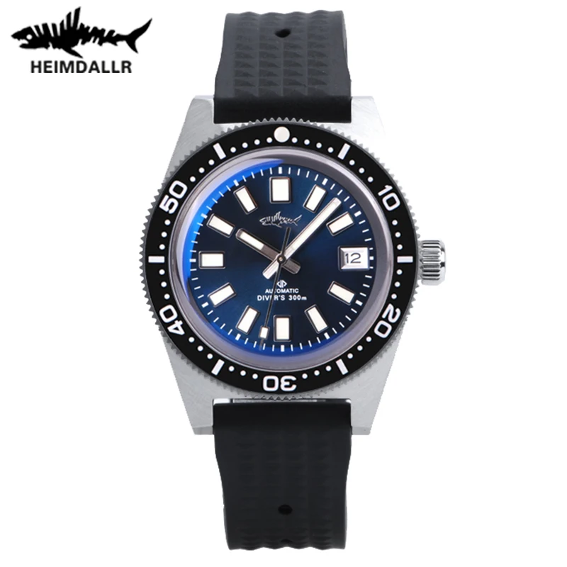 

HEIMDALLR Automatic Mechanical Diver 62MAS Sapphire 300m Water Resistance Mens Watch Ceramic Bezel C3 Super Luminous Wrist Watch