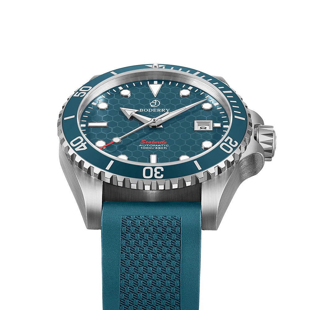 BODERRY Orologio Uomo Automatico In Titanio, GMT 200m Impermeabile, Vetro Zaffiro, Admiral