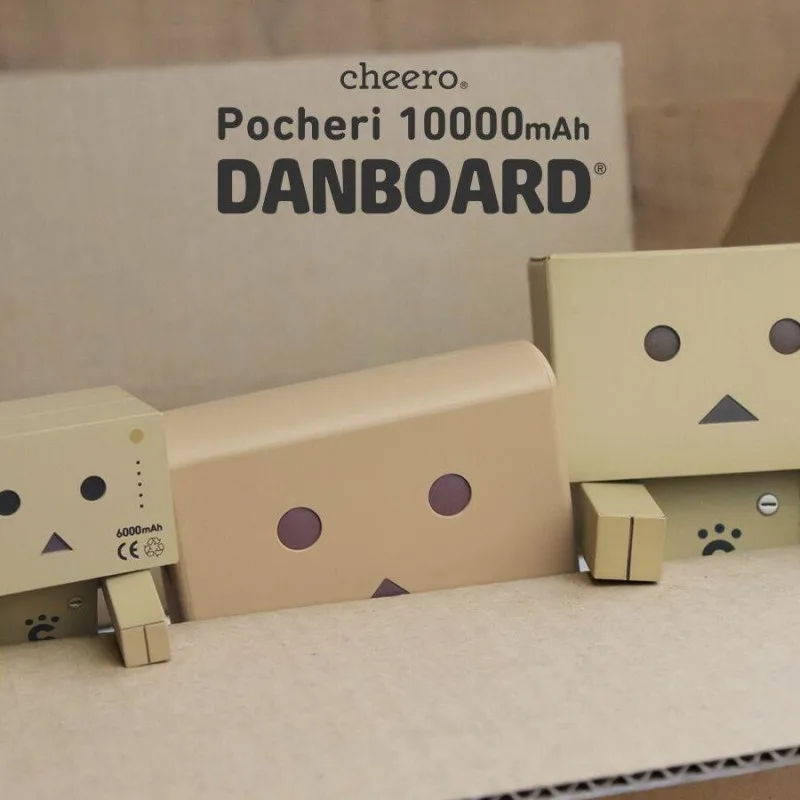 

Новый японский Cheero Danboard Pocheri Мобильный Внешний аккумулятор 10000 мАч 18 Вт PD3.0 двухсторонний Быстрая зарядка источник питания