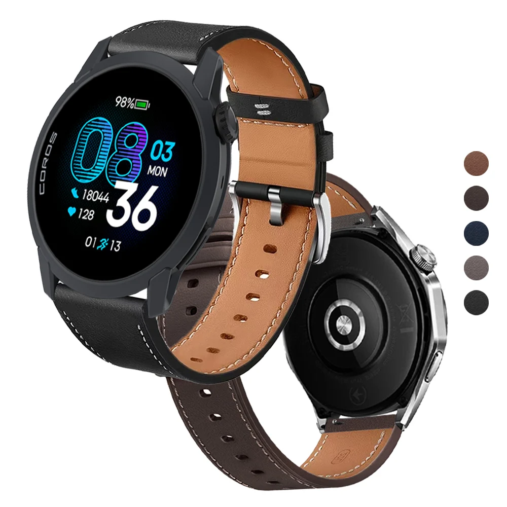 Genuine Leather Watchband - 20mm/22mm - Premium Strap Accessory