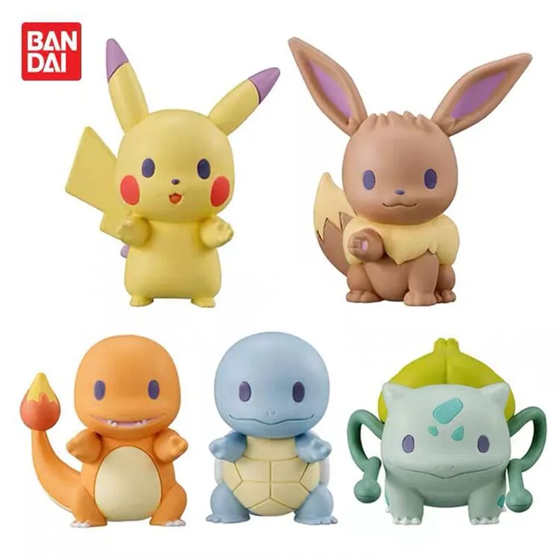 Pokemon Pikachu Eevee Squirtle Bulbasaur Charmander Capsule Toys Mini Figure Japan Anime Figurine Doll Model For Kids Children