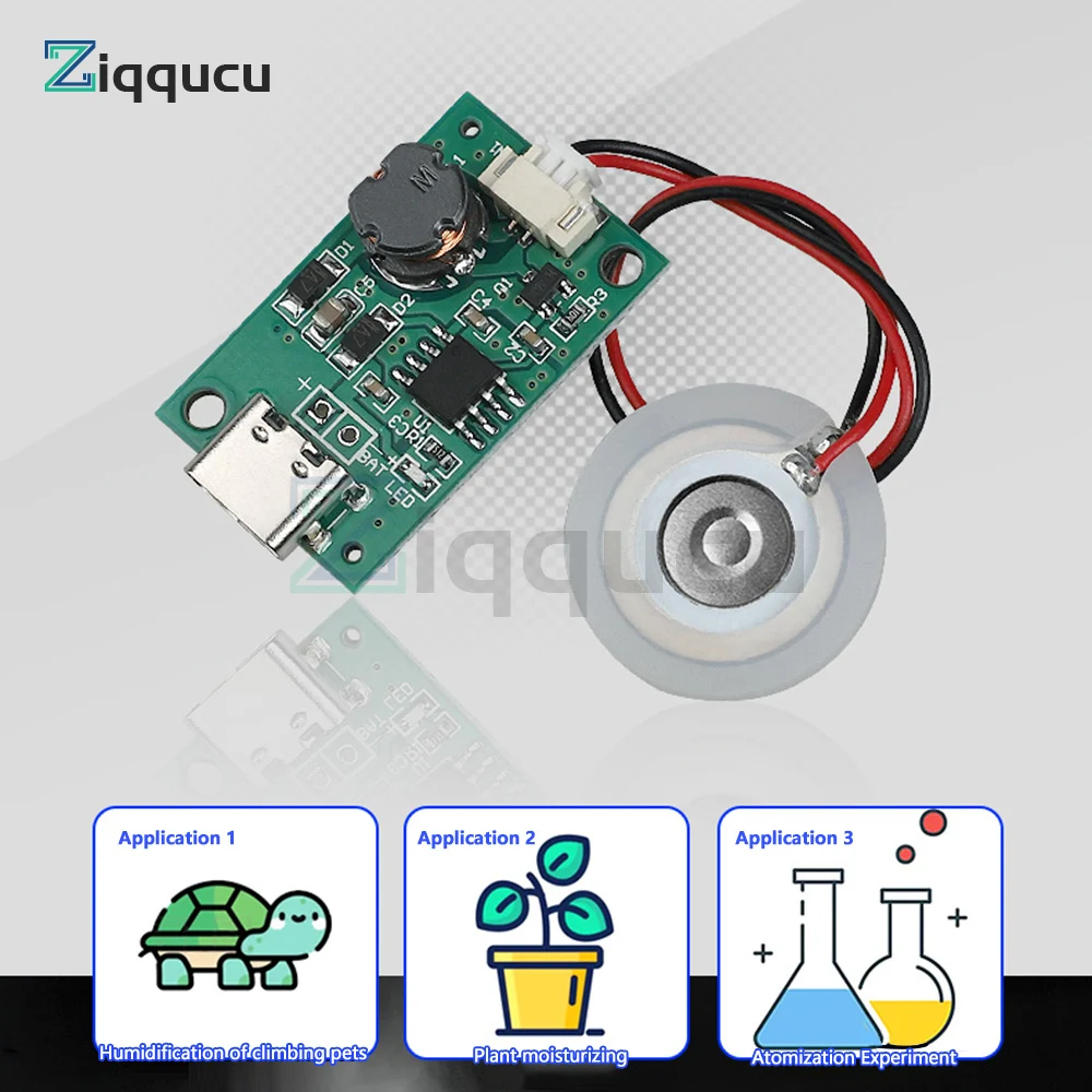 USB Ultrasonic Spray Humidifier Atomizer Drive Module with Type-C Interface
