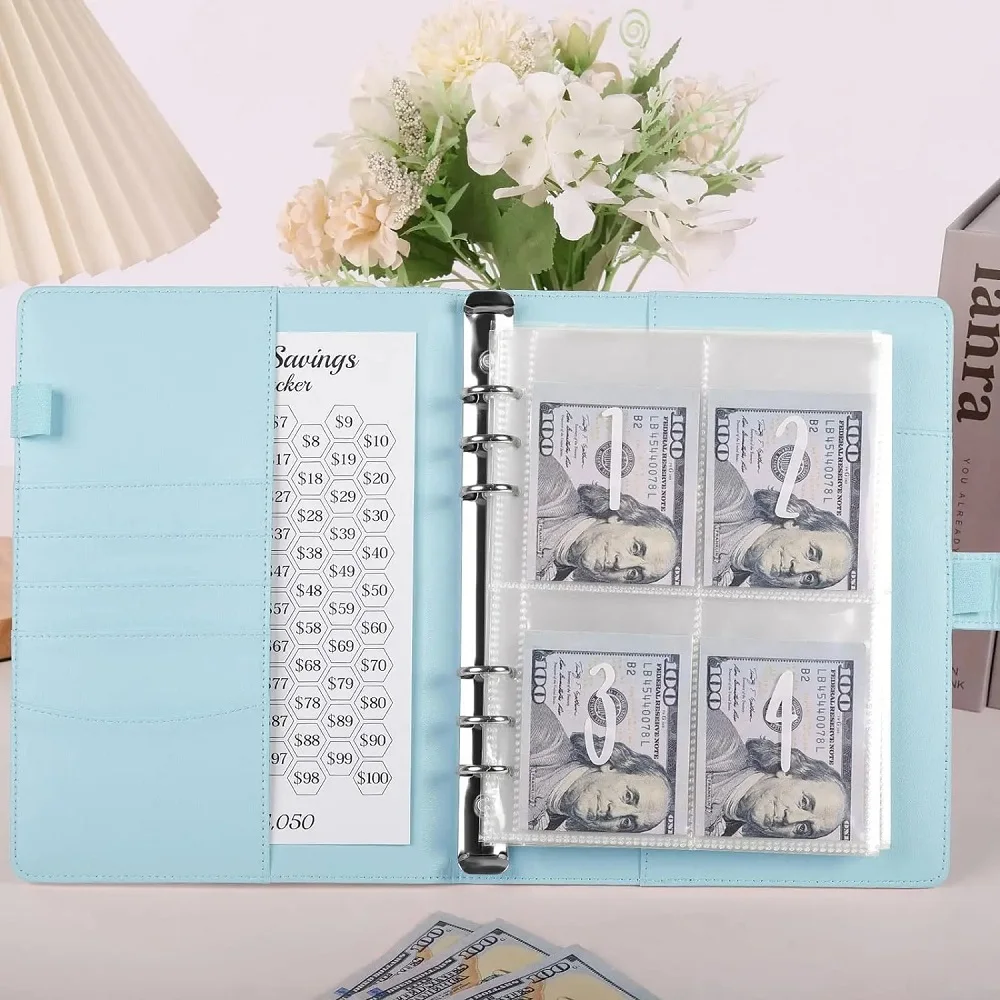 100 Envelope Cash Savings Challenge Saving Challenge Envelop Book Budget Envelope Financial Assistant A5 Size Cash Binder cash savings envelope