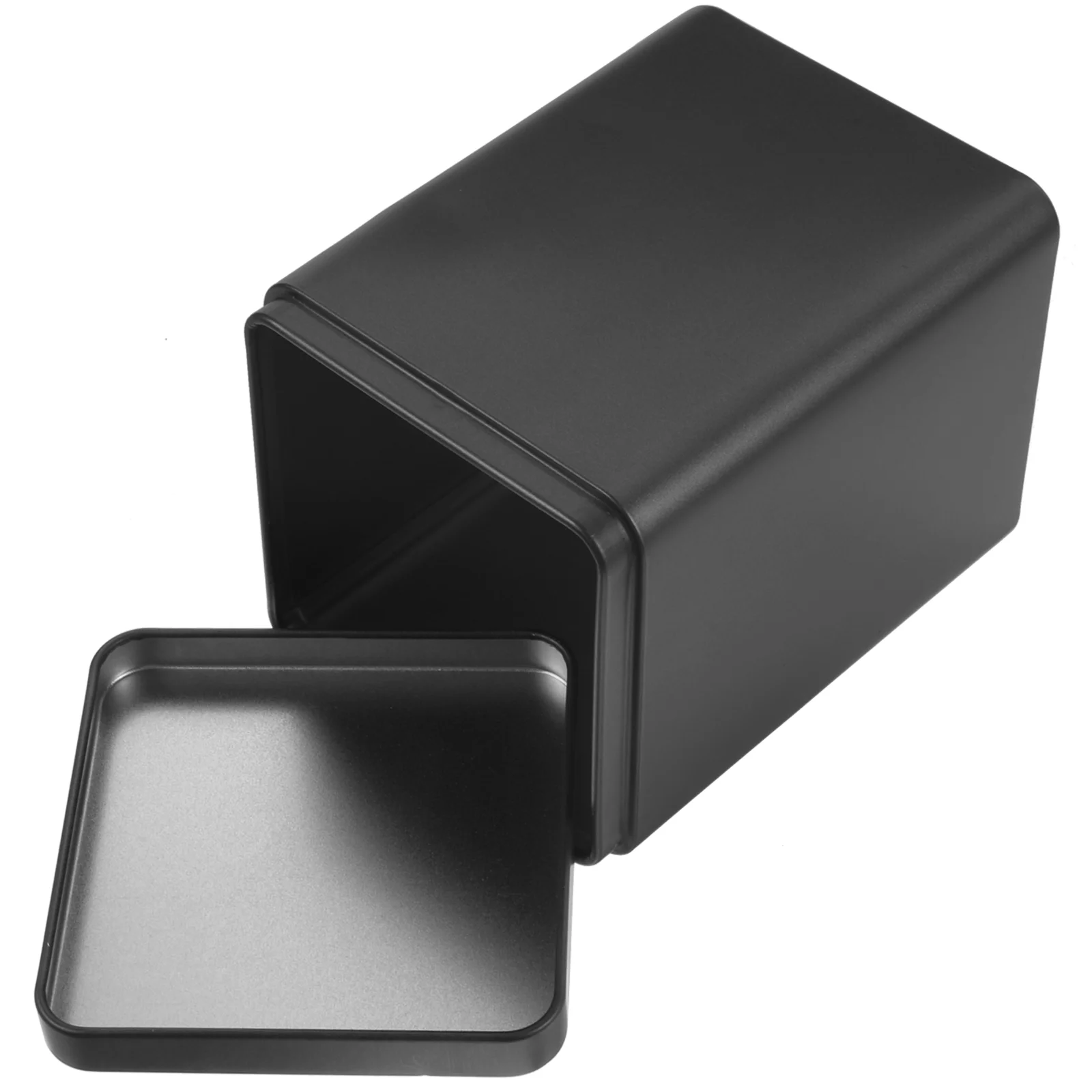 Metal Container with Lid Storage Can for Tea Candy Square Tin Iron
