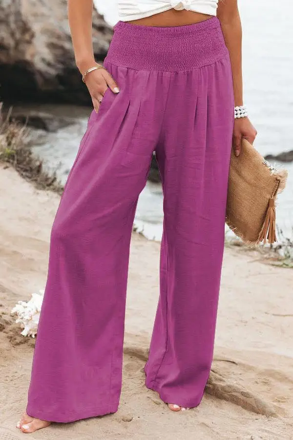 Simple Wide-Leg Casual Loose Pants