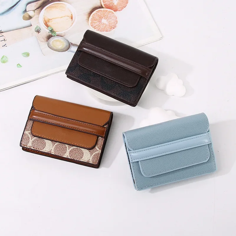 Card Bag Women's Multi-card Compact Wallet Document Storage Bag Women's Premium Sense Large Capacity Storage Wallet