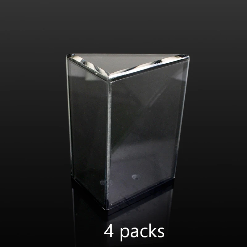 4 packs Playing Card Holder Clear Acrylic Texas Poker Card Box Black Gambling Game Casino High Quality Game Poker Rack Durable