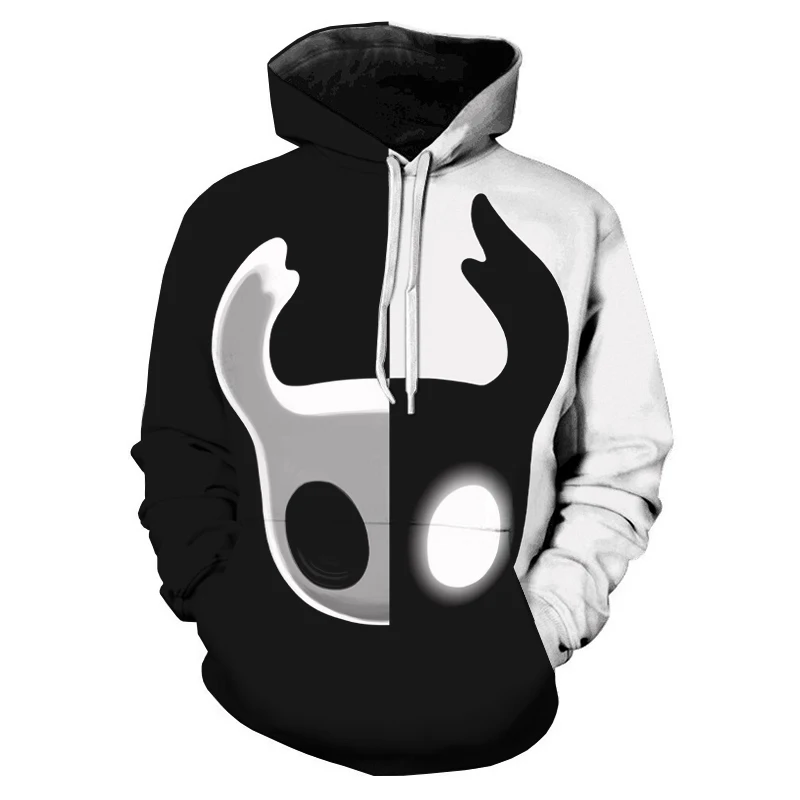 

Hollow Knight 3D Prined Hoodies Men/Women Fashion New Popular Personality Anime Hoodie Harajuku Yin Yang Zipper Sweatshirts