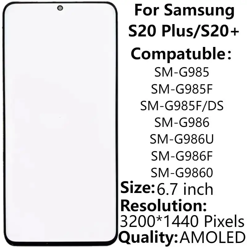 Для Samsung S20 Plus SM-G985F LCD дисплей с рамкой 6,7 