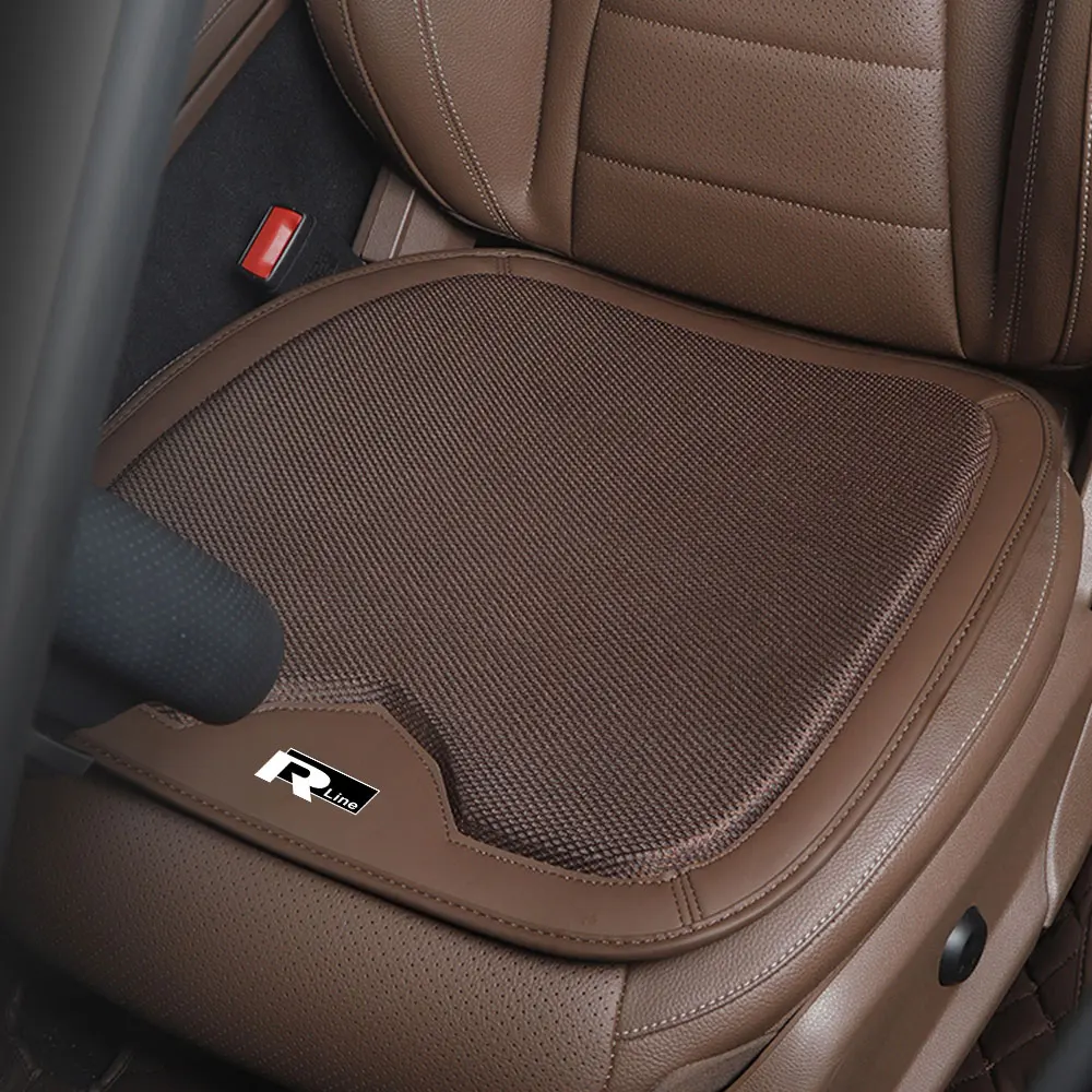 폭스바겐 VW R 폴로 파사트 R라인 골프 4 5 티구안 제타 GTI 보라 ID.3용 통기성 자동차 시트 패드 앞좌석 보호 쿠션