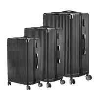 Ensemble de bagages 3 pièces, roues silencieuses universelles, avec serrure à combinaison, ensemble de bagages de voyage 20/24/28 pouces, bagages de voyage 2