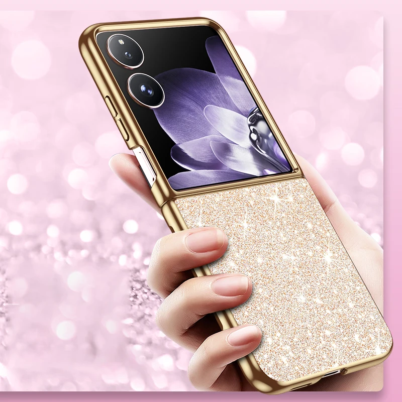 Karierte Kunstleder Hülle/Case für Xiaomi MIX Flip 2, MIX Flip