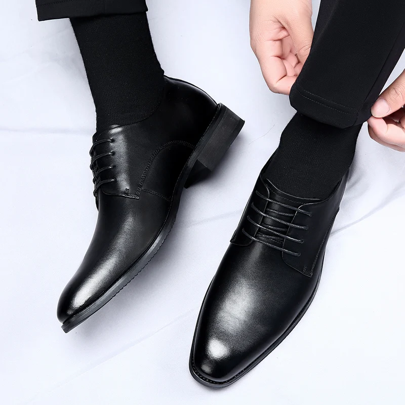Leather Shoes Breathable Business Men's Formal Moccasin Tennis Shoes Designer Fashion Wedding