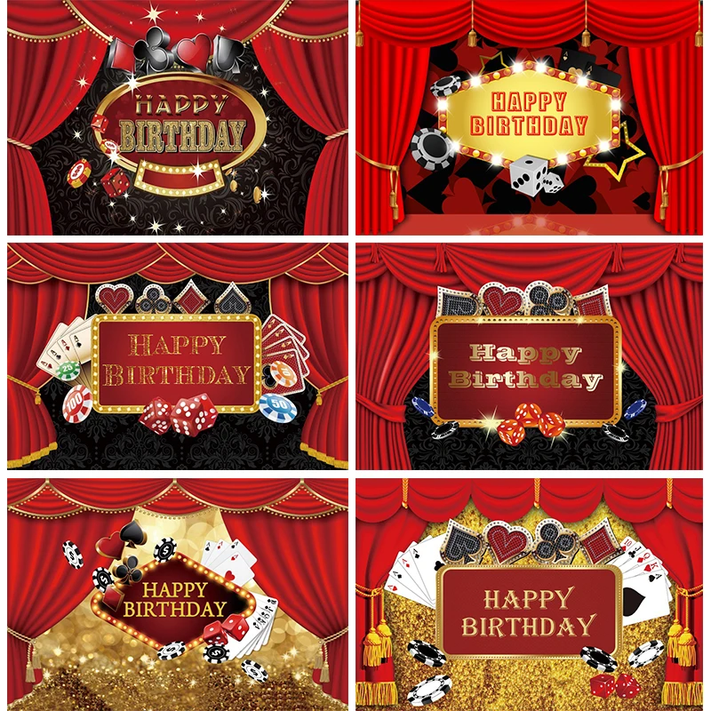 

Фон для фотографий с надписью "Happy Birthday" казино