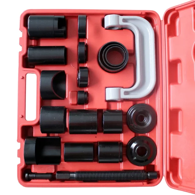 21 قطعة/المجموعة الكرة المشتركة الصحافة عدة الكربون الصلب إصلاح السيارات مزيل تثبيت محول أدوات لمتجر إصلاح السيارات المرآب