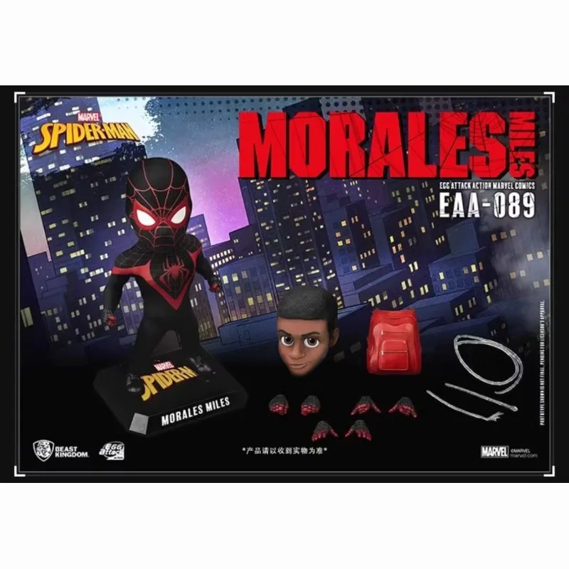 

Goods in Stock 100% Original BEAST KINGDOM EAA-089 MORALES MILES SPIDER MAN Movie Character Action Model Toys Birthday Gift