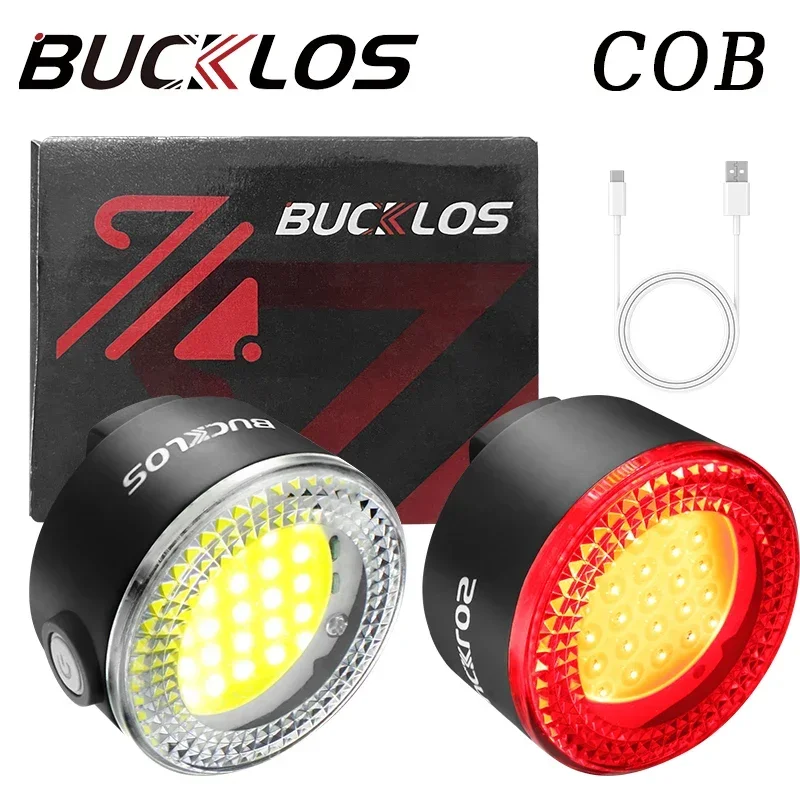 Bucklos kit éclairage vélo led rechargeable par usb avant et arrière_voghion.com