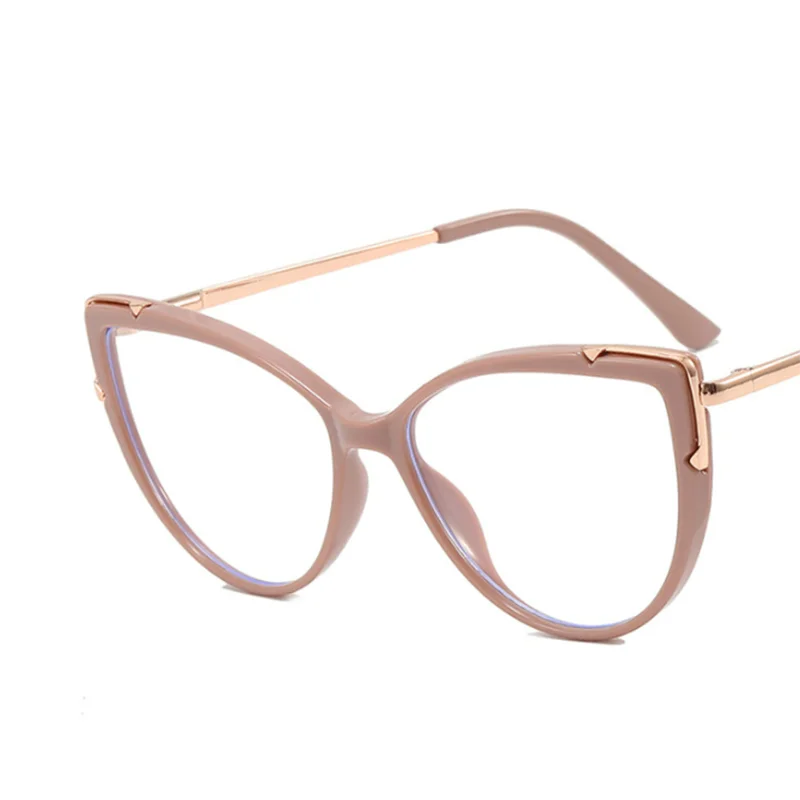Oversize Cat Eyes Frame Clear Lens Glasses Big Simple Myopia Nerd Spectacles Degree -0.5 -1.0 -2.0 -3.0 -4.0 to -6.0 5