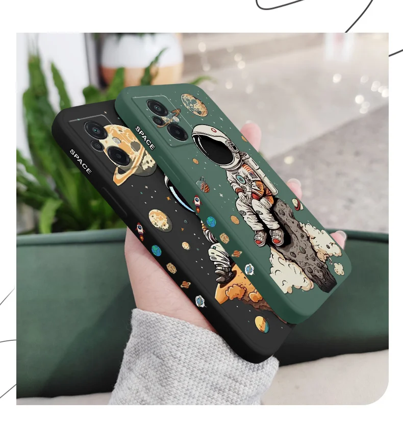 جراب هاتف سيليكون زحل لطيف للأطفال ، غطاء لهاتف xناومي بوكو M6 X6 F6 M5 M5S F5 X5 F4 X4 M4 F3 X3 F2 Pro X2 C40 4G 5G GT NFC